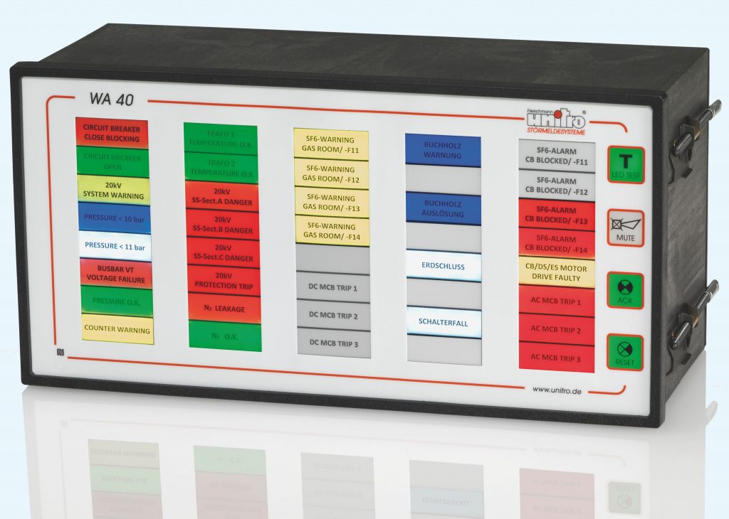 Unitro Fronttafel-Einbau-Module - UNITRO - Fleischmann Störmeldesysteme